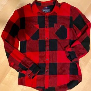 American Rag Red and Black Flannel Shirt